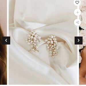 Untamed Petals - Wedding or Bridal Event Earrings.